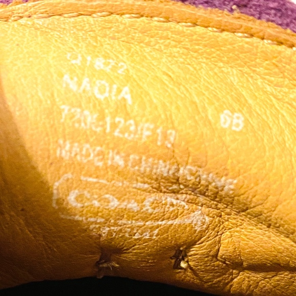 COACH Women's Nadia Royal Purple Moccasin Size 6B - Picture 9 of 9